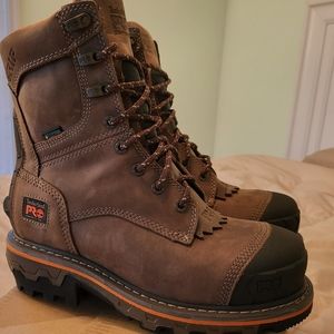 MEN'S TIMBERLAND BOONDOCK HD LOGGER COMPOSITE TOE WATERPROOF WORK BOOT SIZE 8